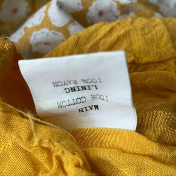 Polly yellow dress with white flowers size 10 - Picture 9 of 9
